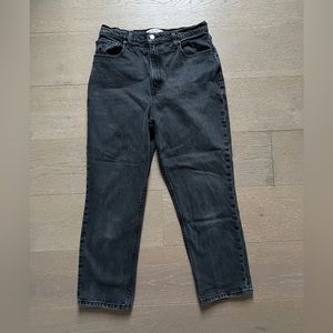 A&F 90’s High Rise Curve Love Black Jeans Size 30